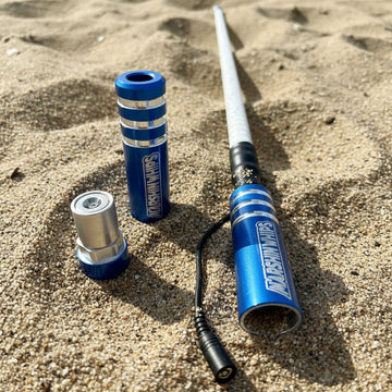 Blue Game Changer Single LED Whip