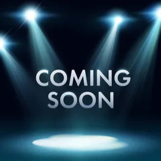 Stage with spotlights and 'COMING SOON' text on a dark background
