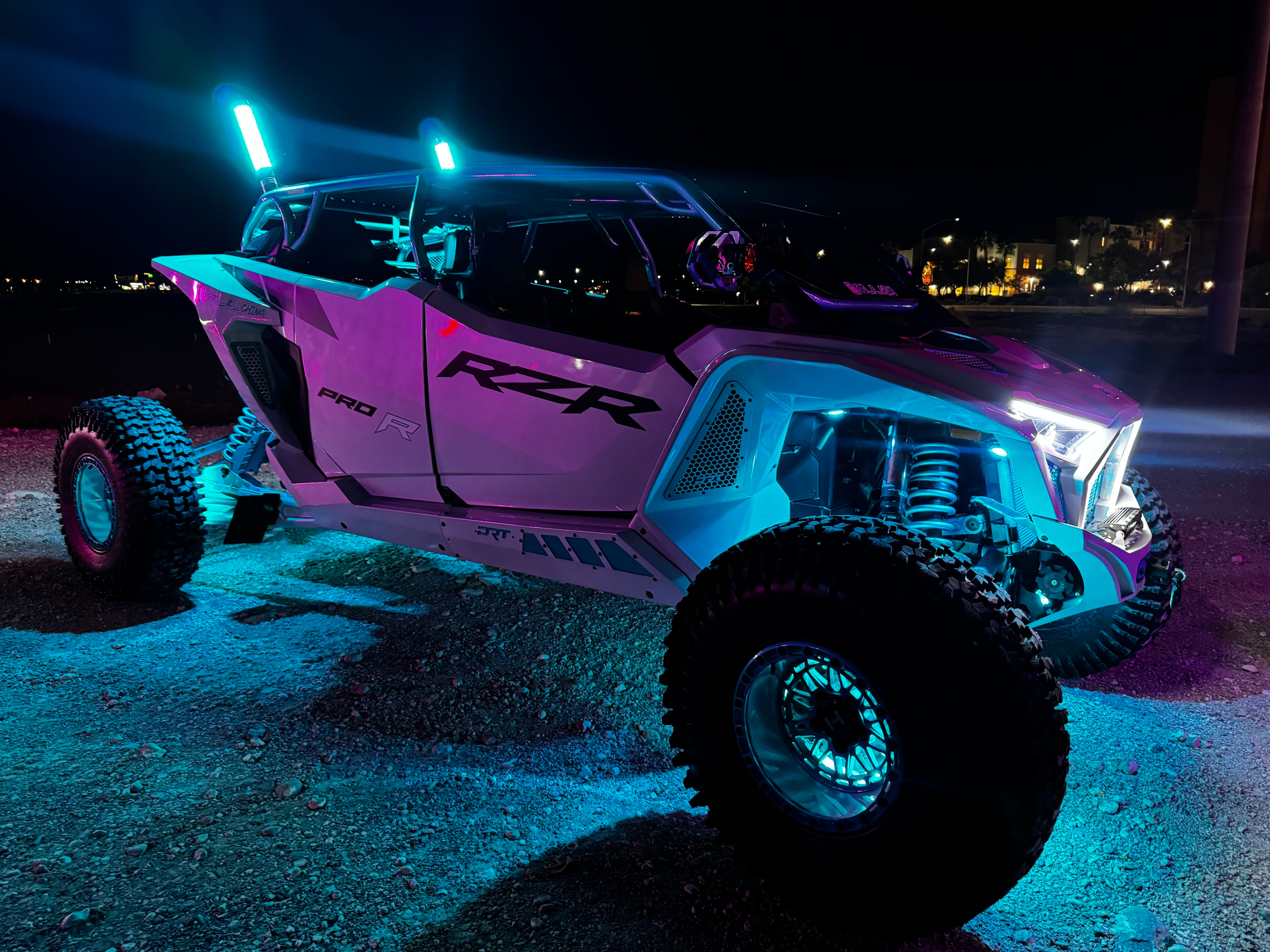 Marshin Whips Big Moe 2811 RGB LED Fat Whips Magnetic Mount