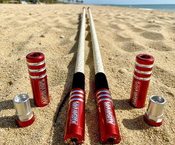 Game Changer LED Lighted Whip Lollypop Red