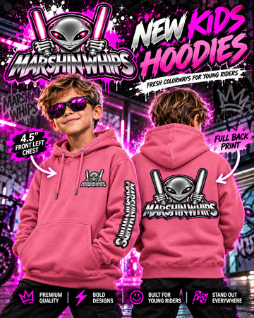 Youth Marshin Whips Neon Pink Encounter Hoodie