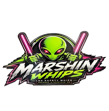 Marshin Whips Exclusive Alien Logo Vinyl Stickers