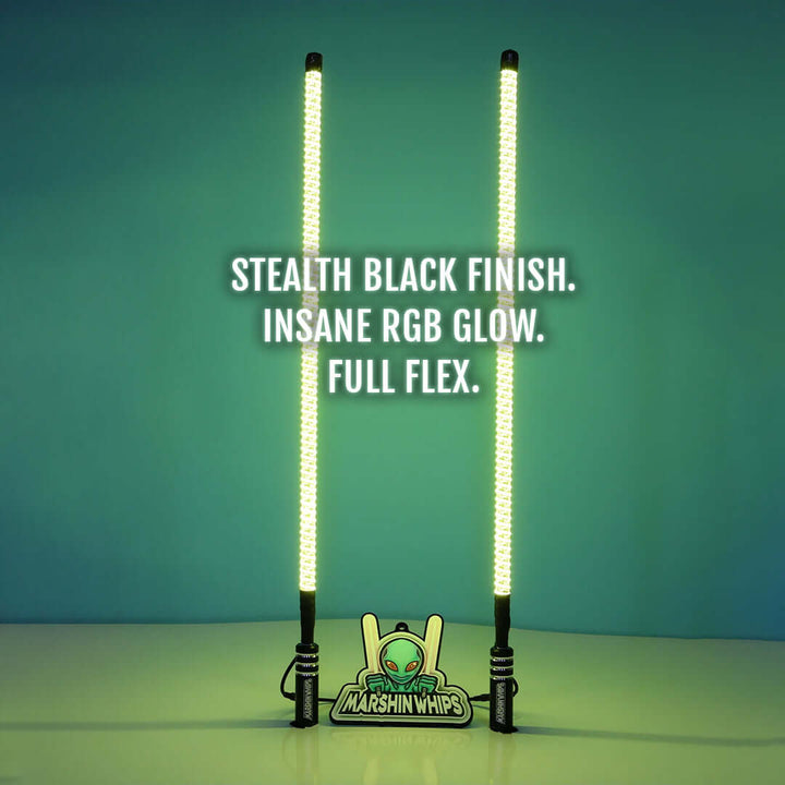 V2  Black Out - Set of Whips