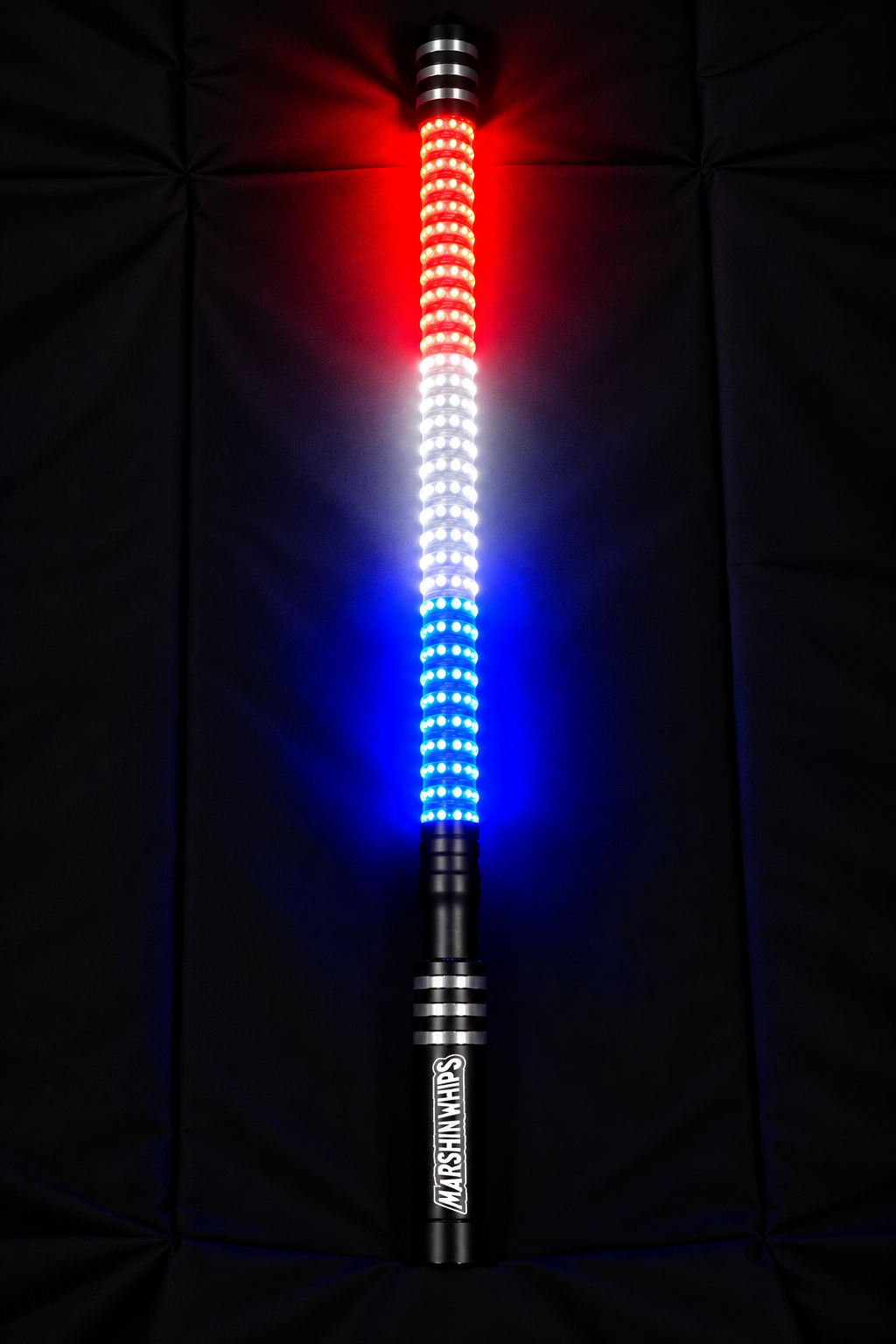Marshin Whips Red White and Blue LED 