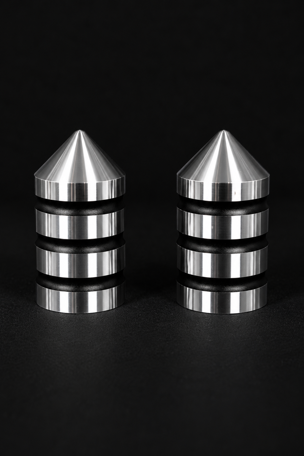 Marshin Whips LED Chrome Dust Caps