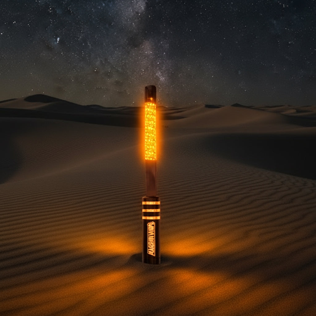 Orange LED Lighted Safety Whip