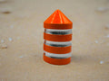 Orange Single LED Whip Base Cap