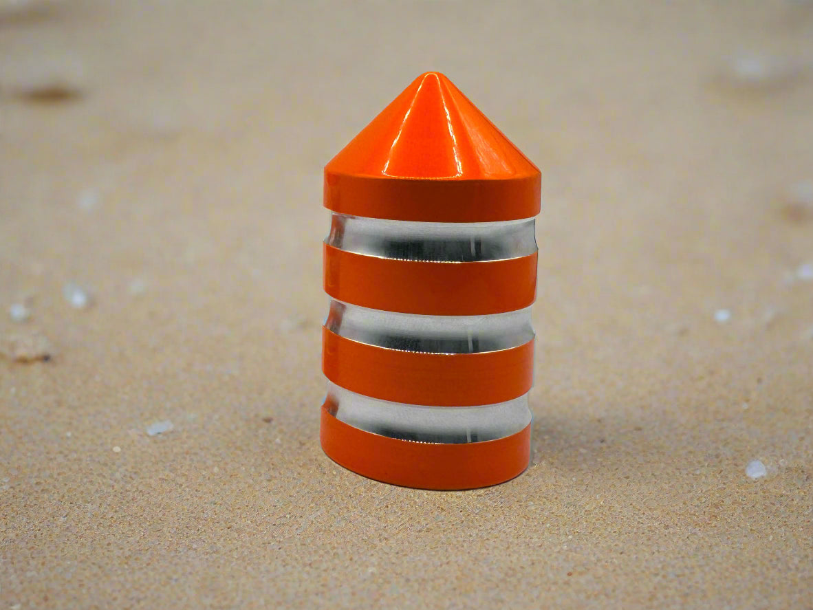 Orange Single LED Whip Base Cap