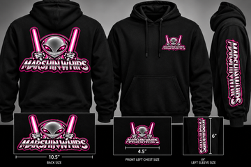 Marshin Whips Midnight Encounter Hot Pink Hoodie