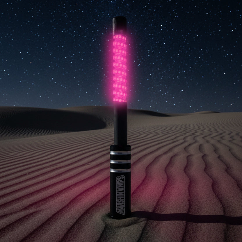 Game Changer Lollypop Red LED Whip Set | Strong Rod & Bright LEDs