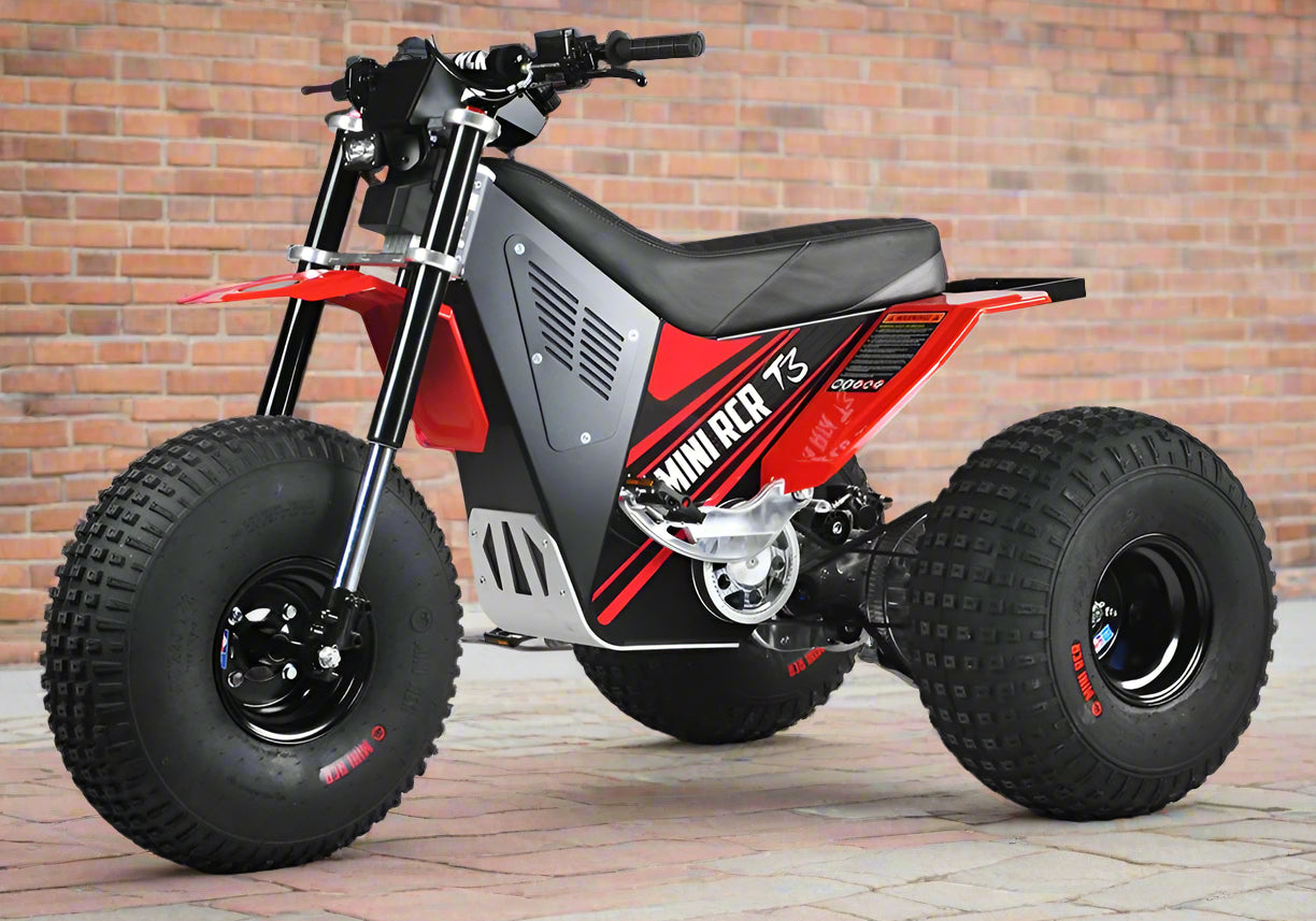 Red and black mini bike
