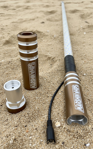 Single Game Changer Bronze on the beach. Multi color LEDS