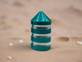 Single Teal LED Whip Base Cap