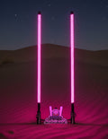 set pink V2 led light whips