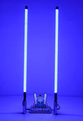 Two LED light sticks with a blue background and 'Marshin Whips' branding.