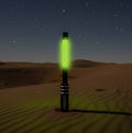Yellow Green LED Lighted Whips