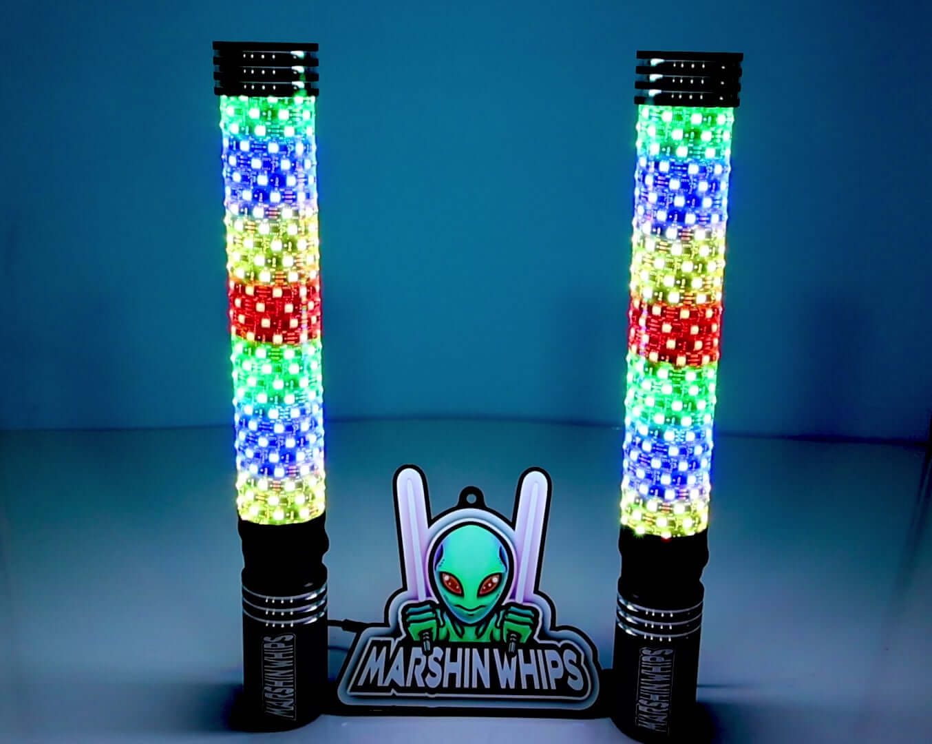 Marshin Whips Big Moe 2811 RGB LED Fat Whips Magnetic Mount