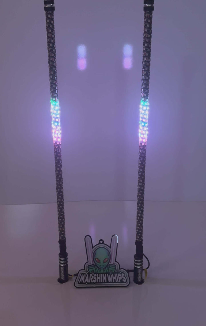 RGBW Whips Multi Color with Brake and Turn Signals