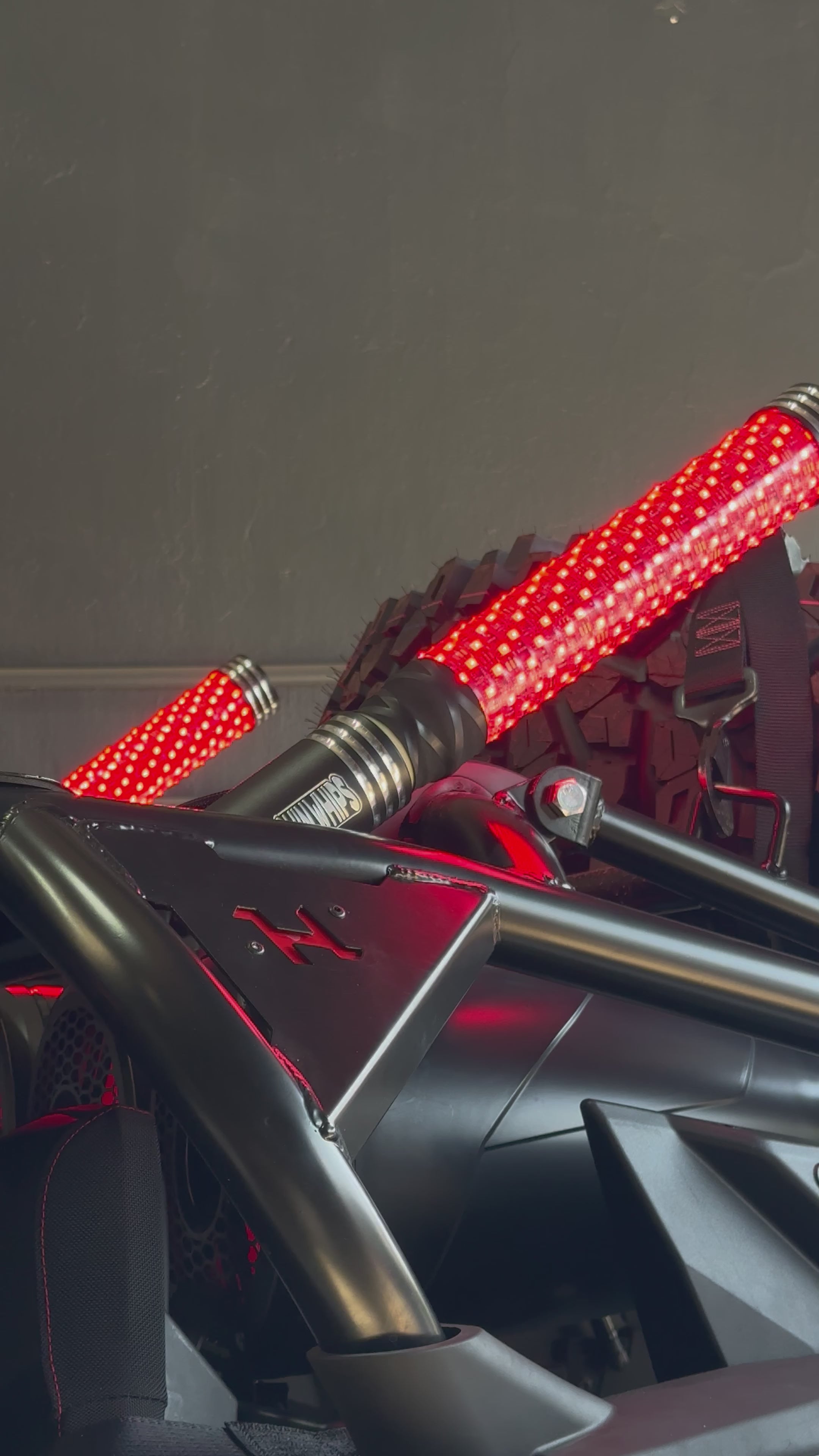 Marshin Whips Big Moe 2811 RGB LED Fat Whips Magnetic Mount